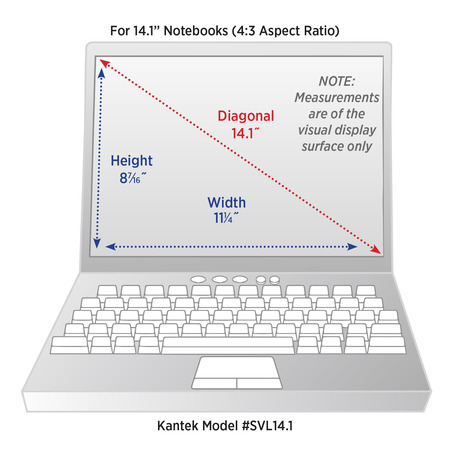 Kantek Blackout Privacy Filter fits 14.1" Notebooks SVL14.1